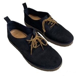 Zara boy’s size 3 suede leather navy dress shoes